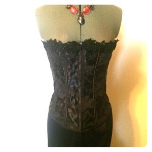 Sexy black satin VS corset size 36C